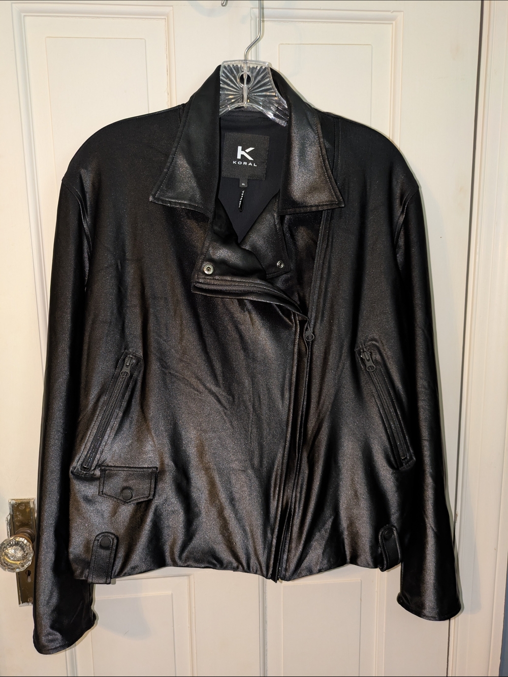 Koral Black Women's Chill Infinity Biker Jacket